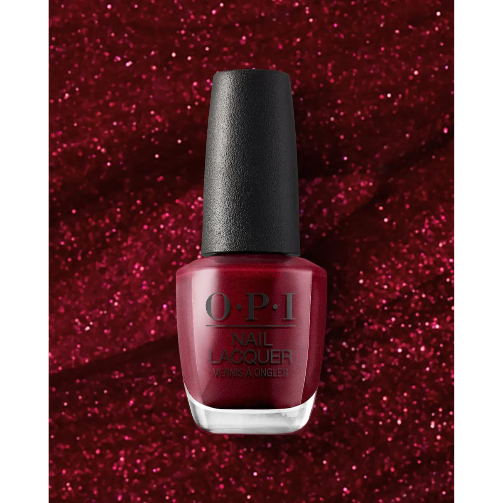 OPI - Bogota Blackberry - Shimmery Dark Wine Red Nail Polish