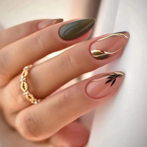 24Pcs Press On Nails – Stylish Glue On Fake Nails Set