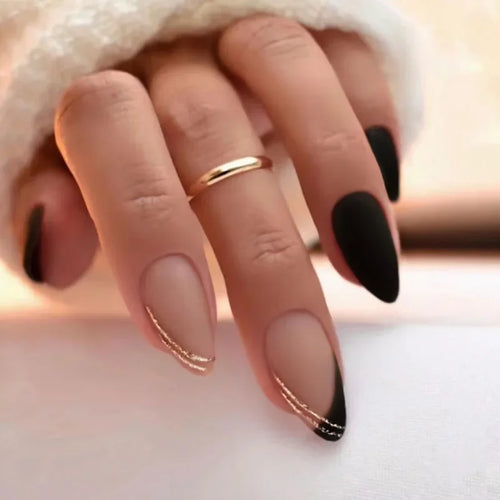24Pcs Press On Nails – Stylish Glue On Fake Nails Set