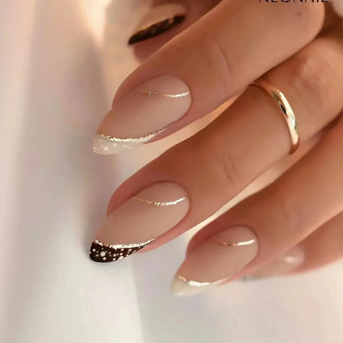 24Pcs Press On Nails – Stylish Glue On Fake Nails Set