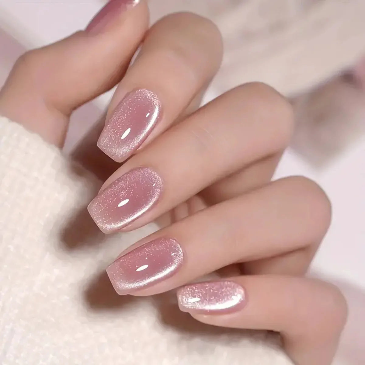 Luxury Gloss Press-On Nails – Reusable Glue-On Stick-On Nail Set