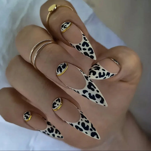 24Pcs Press On Nails – Stylish Glue On Fake Nails Set