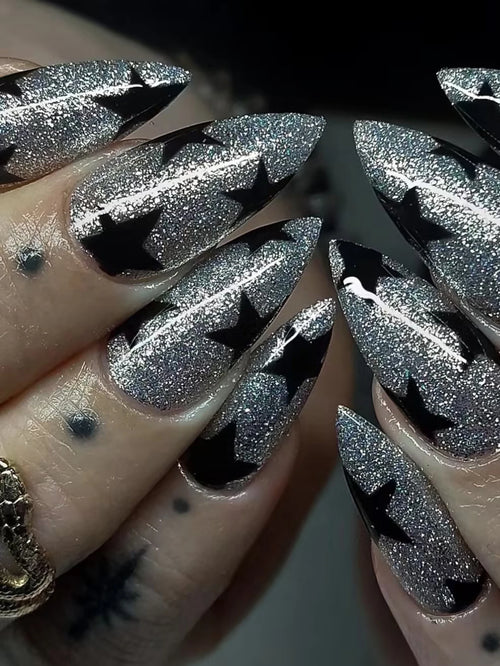 24pcs Long Stiletto Press On Nails – Elegant Wearable Tips