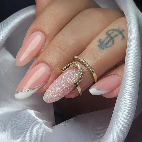 24Pcs Press On Nails – Stylish Glue On Fake Nails Set
