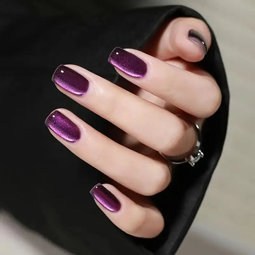 Luxury Gloss Press-On Nails – Reusable Glue-On Stick-On Nail Set
