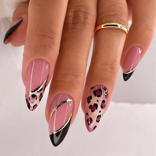24Pcs Press On Nails – Stylish Glue On Fake Nails Set