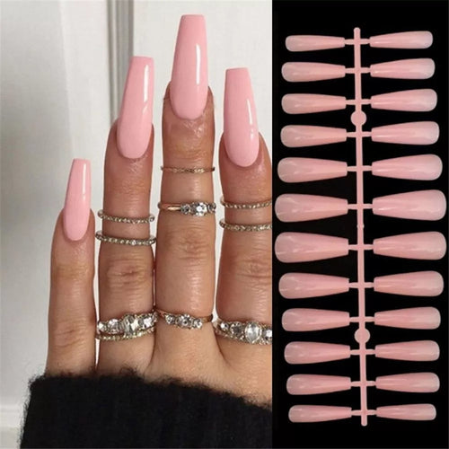 24pcs Short Round Press-On Nails – French Sparkling Pearl White with Wavy Design