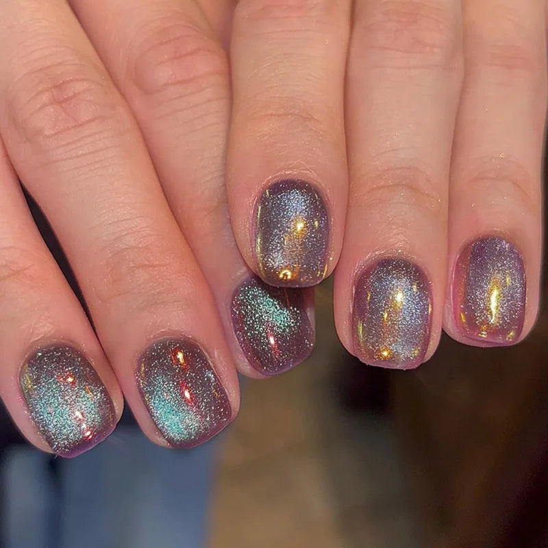 Short Glitter Press on Nails