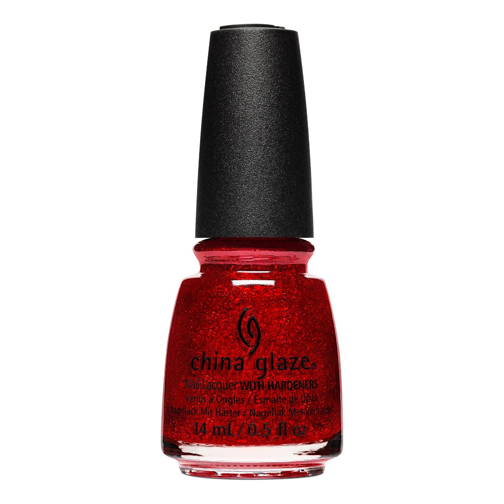 China Glaze - Ruby Pumps - Mesmerizing Red Glitter Nail Polish