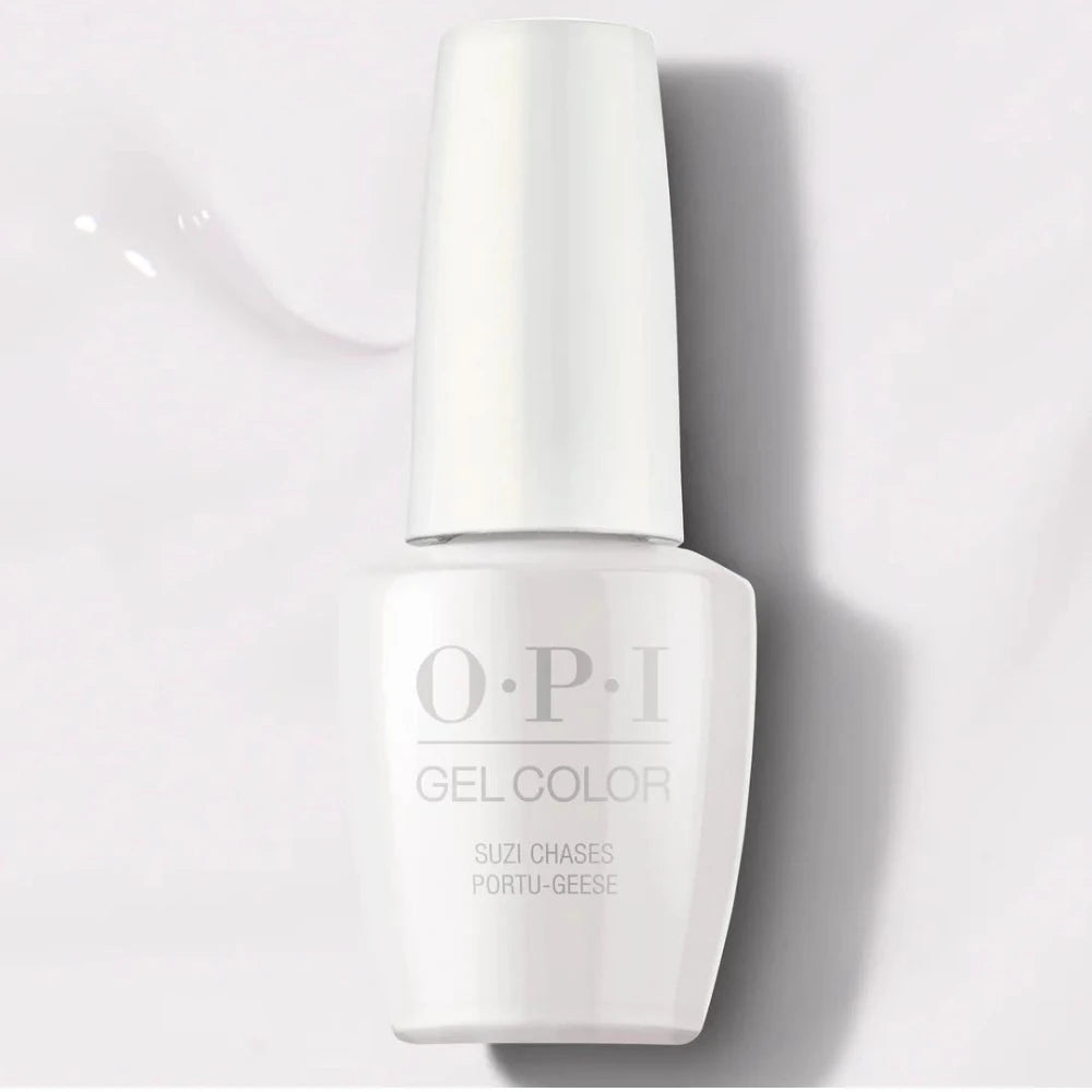 OPI GelColor (Mini .25 oz)-Suzi Chases Portu-geese-White Nail Polish