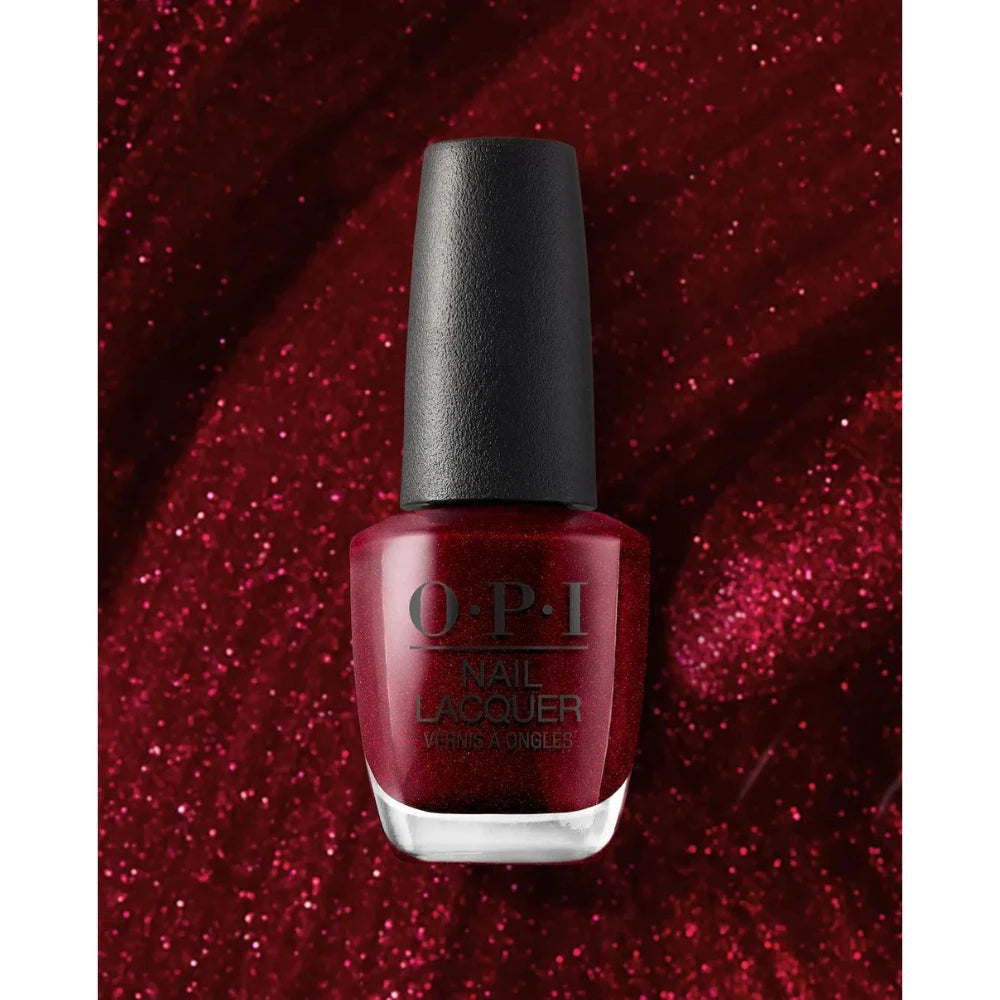 OPI - I'm Not Really A Waitress - Dazzling Sparkling Red Nail Polish