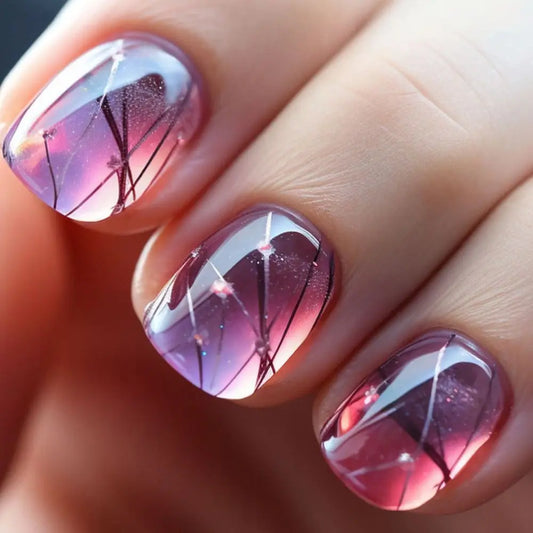 Jelly Marble Press On Nails