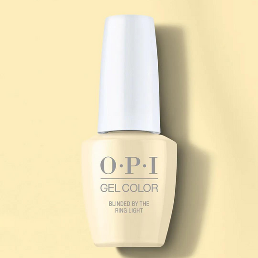 OPI GelColor - Blinded by the Ring Light 💛 Creamy Light Yellow Nail Polish