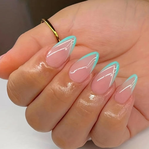 24pcs Long Stiletto Press On Nails – Elegant Wearable Tips