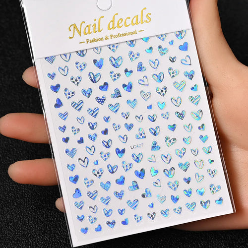3D Gold Sun, Moon & Star Bronzing Nail Art Sticker – Celestial Design Stickers