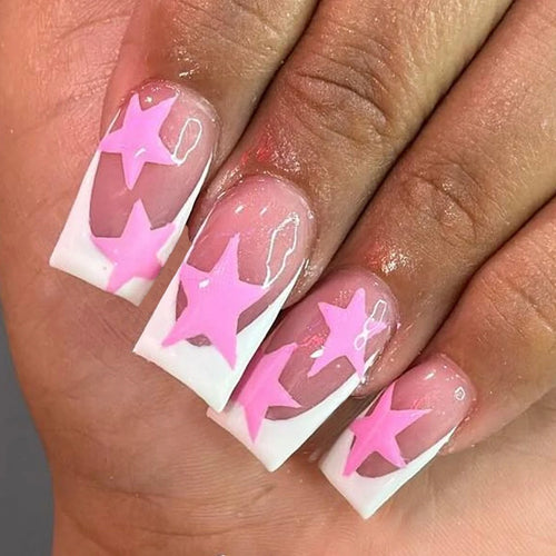 24pcs Long Stiletto Press On Nails – Elegant Wearable Tips
