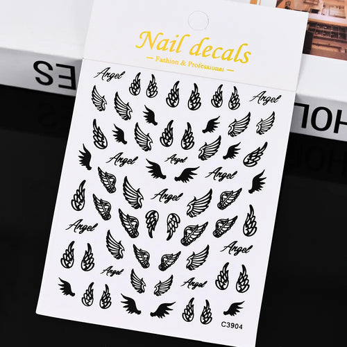 3D Gold Sun, Moon & Star Bronzing Nail Art Sticker – Celestial Design Stickers