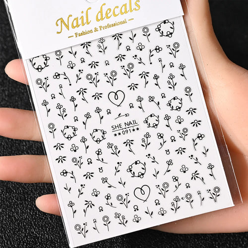 3D Gold Sun, Moon & Star Bronzing Nail Art Sticker – Celestial Design Stickers