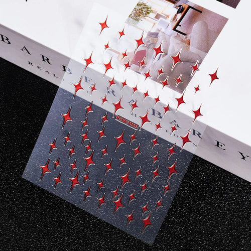 3D Gold Sun, Moon & Star Bronzing Nail Art Sticker – Celestial Design Stickers