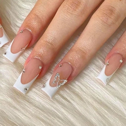 24pcs Long Stiletto Press On Nails – Elegant Wearable Tips