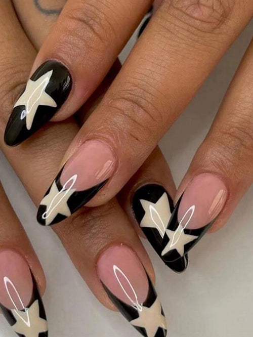 24pcs Long Stiletto Press On Nails – Elegant Wearable Tips