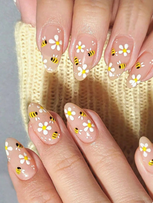 24pcs Long Stiletto Press On Nails – Elegant Wearable Tips