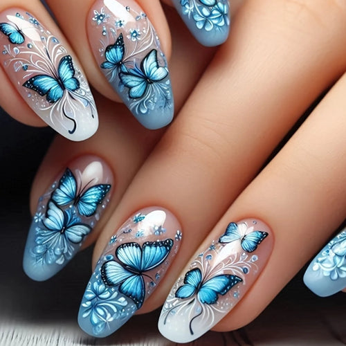 24pcs Long Stiletto Press On Nails – Elegant Wearable Tips