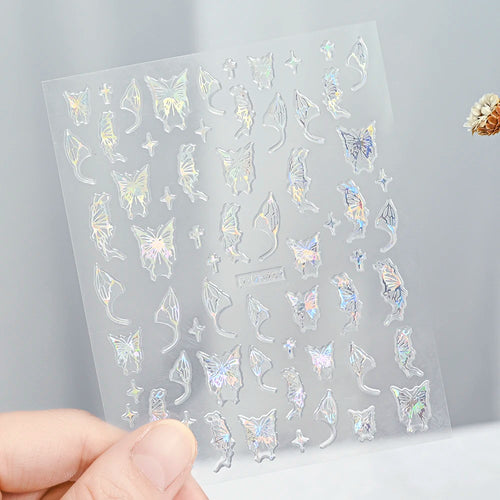 3D Gold Sun, Moon & Star Bronzing Nail Art Sticker – Celestial Design Stickers