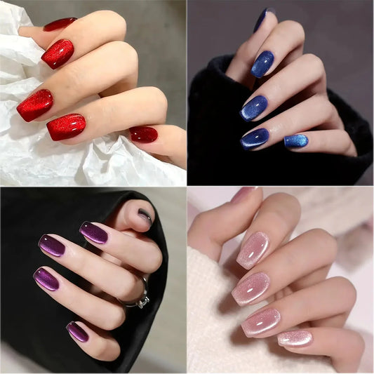 Luxury Gloss Press-On Nails – Reusable Glue-On Stick-On Nail Set