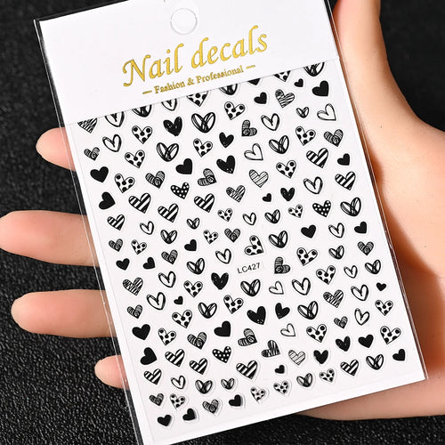 3D Gold Sun, Moon & Star Bronzing Nail Art Sticker – Celestial Design Stickers
