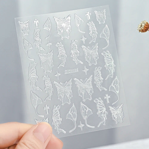 3D Gold Sun, Moon & Star Bronzing Nail Art Sticker – Celestial Design Stickers