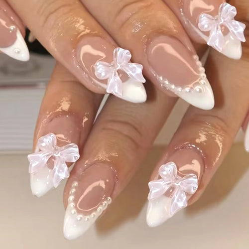 24pcs Long Stiletto Press On Nails – Elegant Wearable Tips