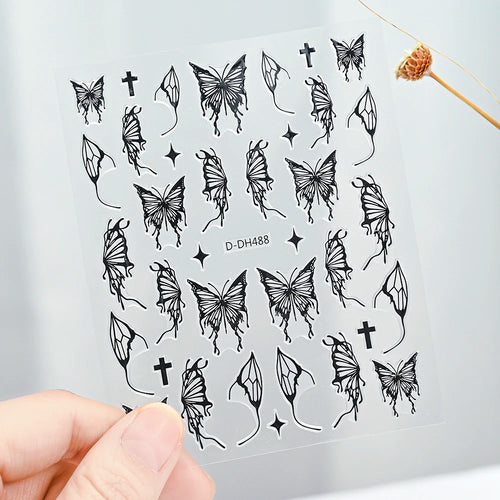 3D Gold Sun, Moon & Star Bronzing Nail Art Sticker – Celestial Design Stickers