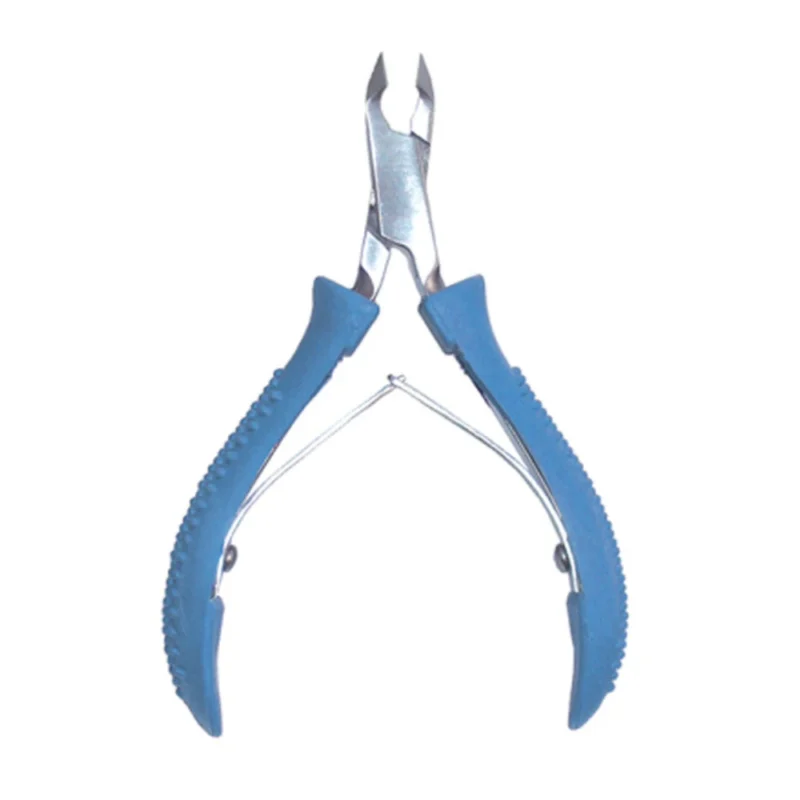 4″ Cuticle Nippers With Rubberized Handle Satin Edge