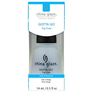 China Glaze Gotta Go Fast Drying Top Coat - Quick-Dry, High-Gloss Finish