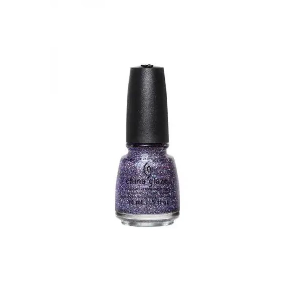 China Glaze Nail Polish .5 oz - Pick Me Up Purple - Glitter - ll