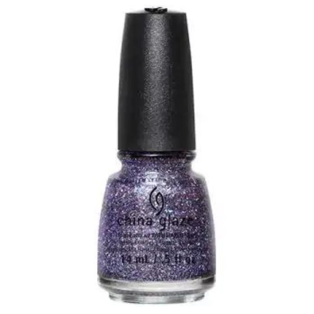 China Glaze Nail Polish .5 oz - Pick Me Up Purple - Glitter - ll