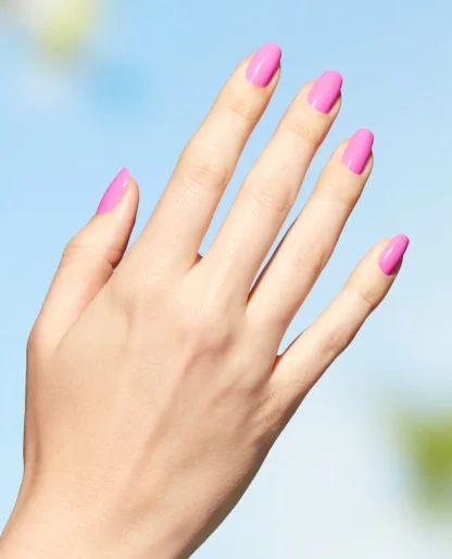 OPI Nature Strong .5 oz - Emflowered | Swatch | Think pink with a shade as cheerful as a daisy. This bloom-colored natural origin nail polish won’t dull or fade.