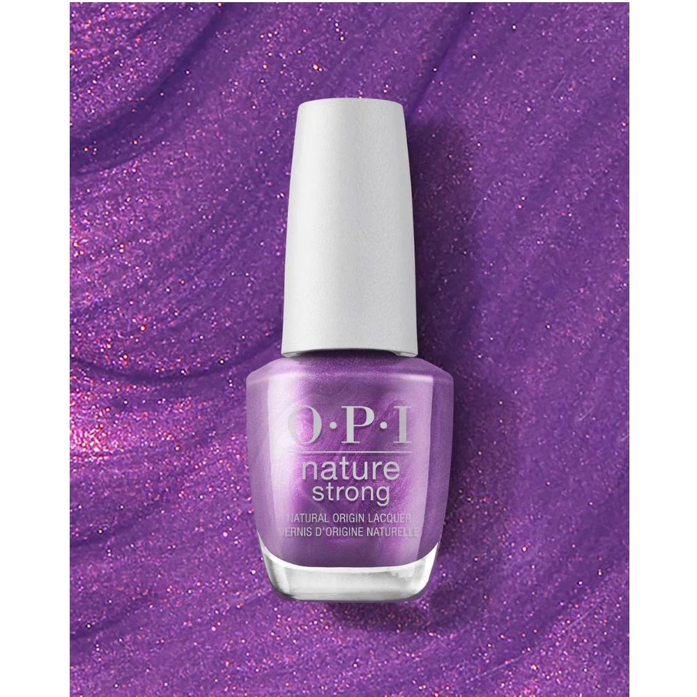 OPI Nature Strong .5 oz - Achieve Grapeness | A playful purple hue that’s ready for change. Make a bold statement with this grape-colored natural origin nail polish.