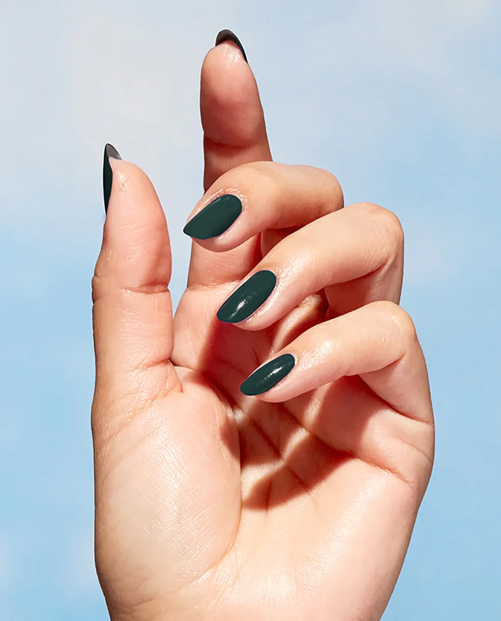 OPI Nature Strong .5 oz - Leaf By Example | Swatch |All goes according to plant thanks to this evergreen crème natural origin nail polish.