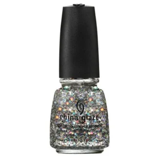 China Glaze Nail Polish .5 oz - Techno Glitter Polish - The sun bouncing off the sparkly water. Nice breeze, simply memorable.