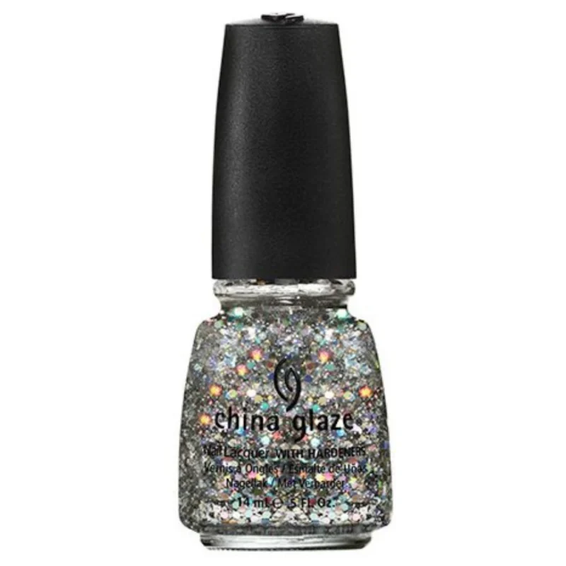 China Glaze Nail Polish .5 oz - Techno Glitter Polish - The sun bouncing off the sparkly water. Nice breeze, simply memorable.