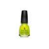 China Glaze Nail Polish .5 oz - Celtic Sun (Neon Yellow) - This baby is BRIGHT! Bright neon matte yellow creme nail color. Use a white base coat for maximum impact.