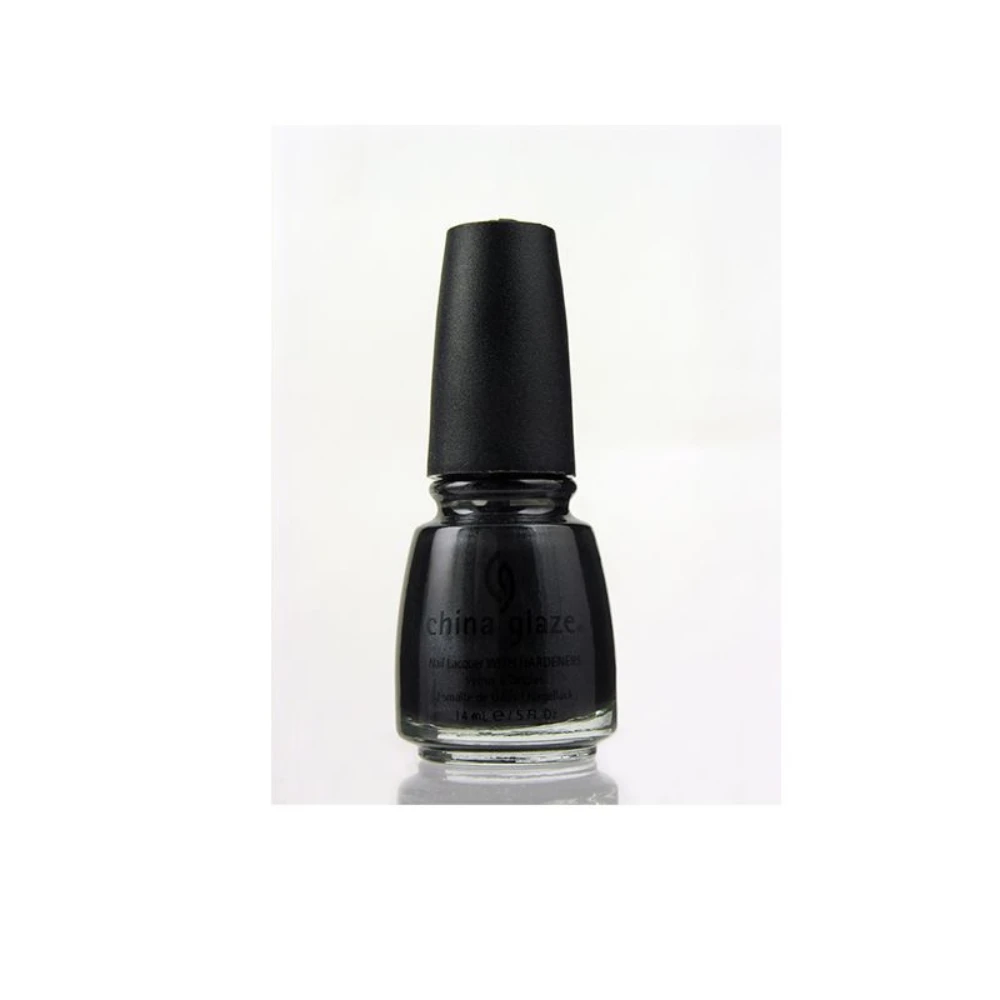 China Glaze Nail Polish .5 oz - Black Diamond - Reflections, black beach sands, shimmering, charcoal multidimensional polish.