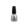 China Glaze Nail Polish .5 oz - Platinum Silver - Metallic silver to have your nails sterling stunning.