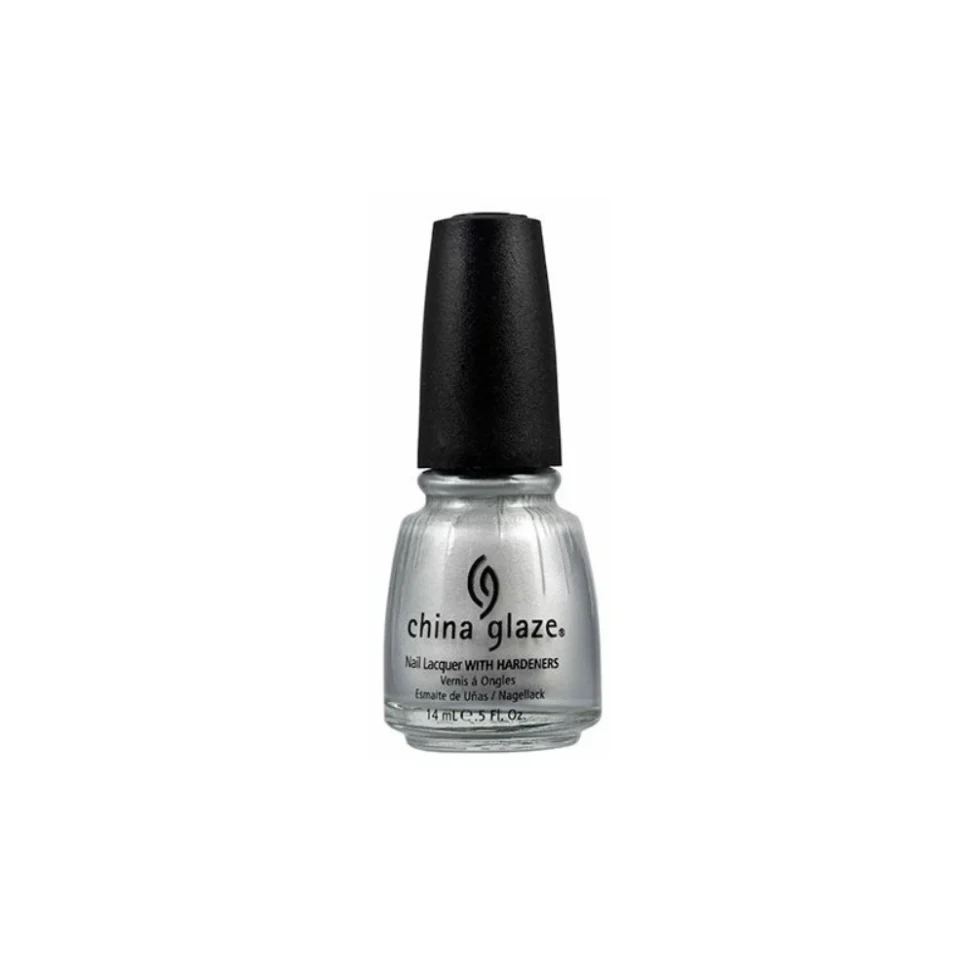 China Glaze Nail Polish .5 oz - Platinum Silver - Metallic silver to have your nails sterling stunning.