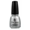 China Glaze Nail Polish .5 oz - Platinum Silver - Metallic silver to have your nails sterling stunning.