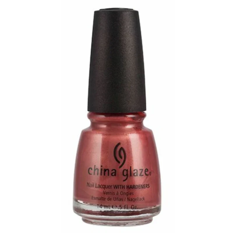 China Glaze Nail Polish .5 oz - Your Touch - Try this little bit of brown, little bit of red with a dash of copper shimmers.