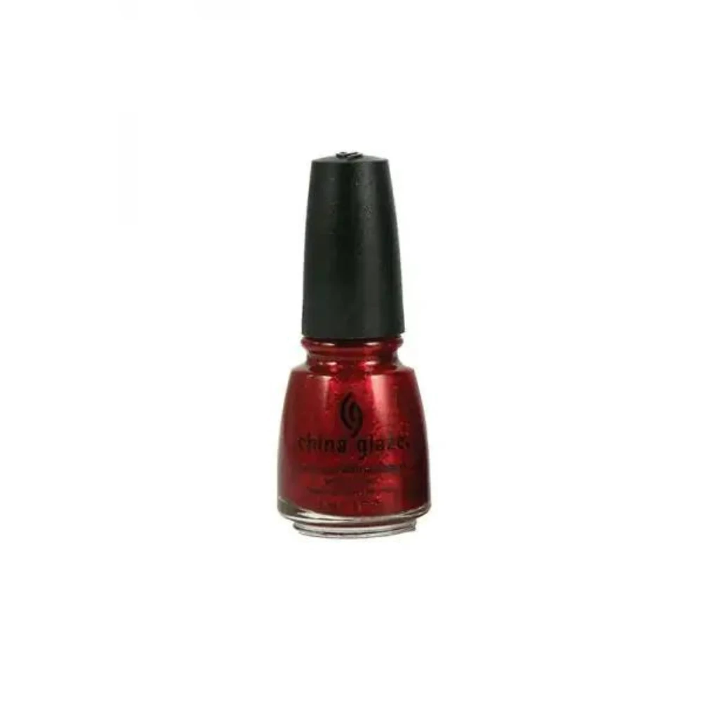 China Glaze Nail Polish .5 oz - Ruby Pumps - A sensational red glitter polish that can be used alone or as a top coat to enhance your favorite lacquer.