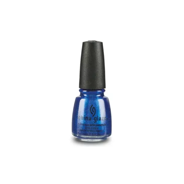 China Glaze Nail Polish .5 oz - Dorothy Who? - Get really high in the sky with blue and silver glitters.